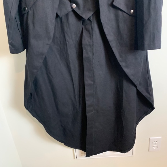 DarcChic Men’s 3XL Black Gothic Steampunk Victorian Tailcoat Cosplay Jacket - Picture 5 of 6